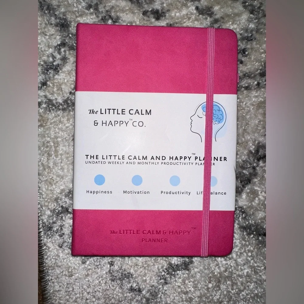 The Little Calm And Happy Planner/ Hot Pink/ **NEW**